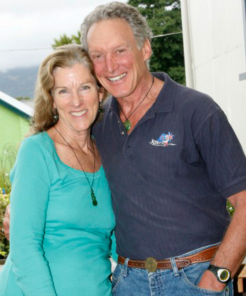 Diane and Landon in Nelson Mail, New Zealand